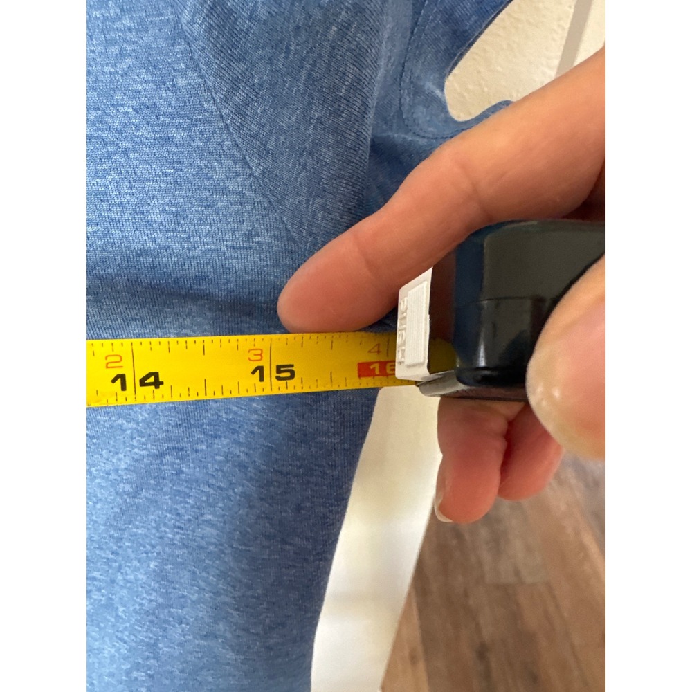 The North Face women's short-sleeve athletic t-shirt blue heathered color XS - Picture 4 of 7